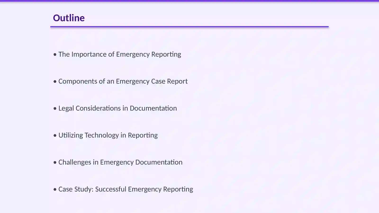 Emergency Case Documentation: A Doctor's Report 2