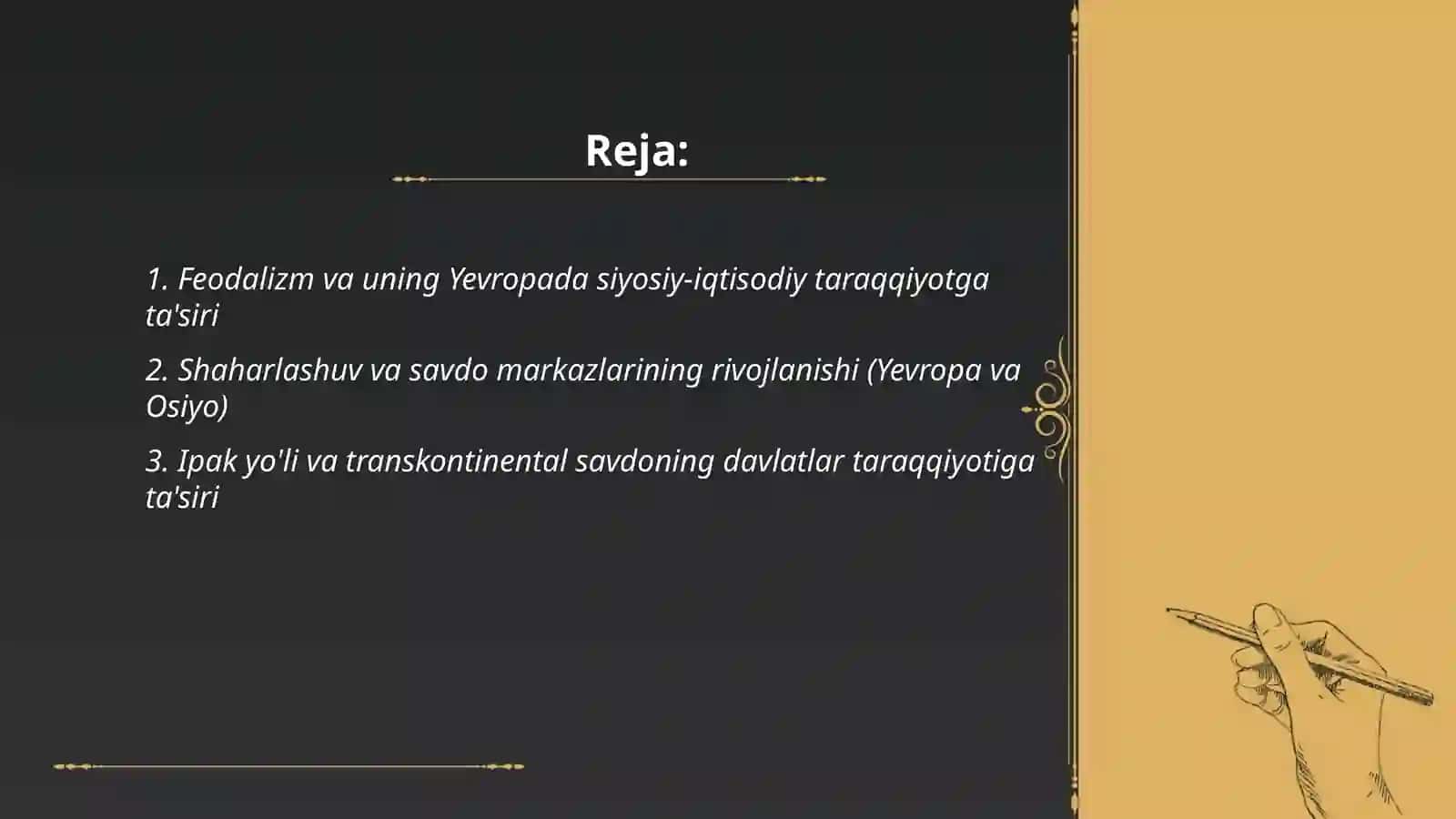Feodalizm va uning Yevropada siyosiy‑iqtisodiy taraqqiyotga ta'siri 2