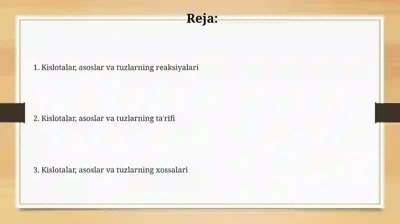 Asoslar.kislota va tuzlar 2