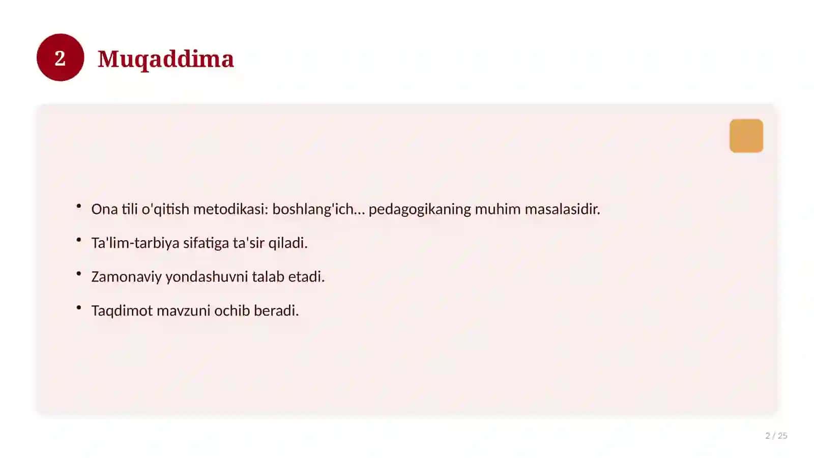Ona tili o'qitish metodikasi: boshlang'ich sinflarda interfaol metodlar 2