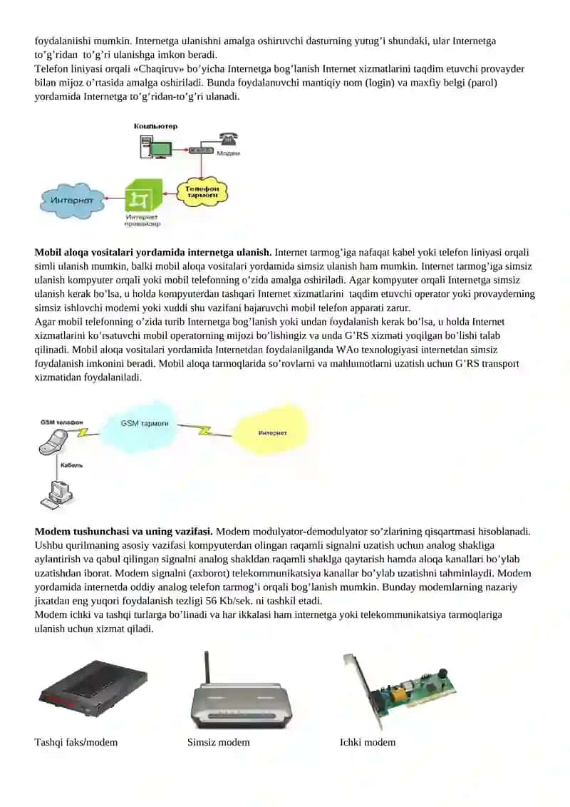 Internet tushunchasi 2