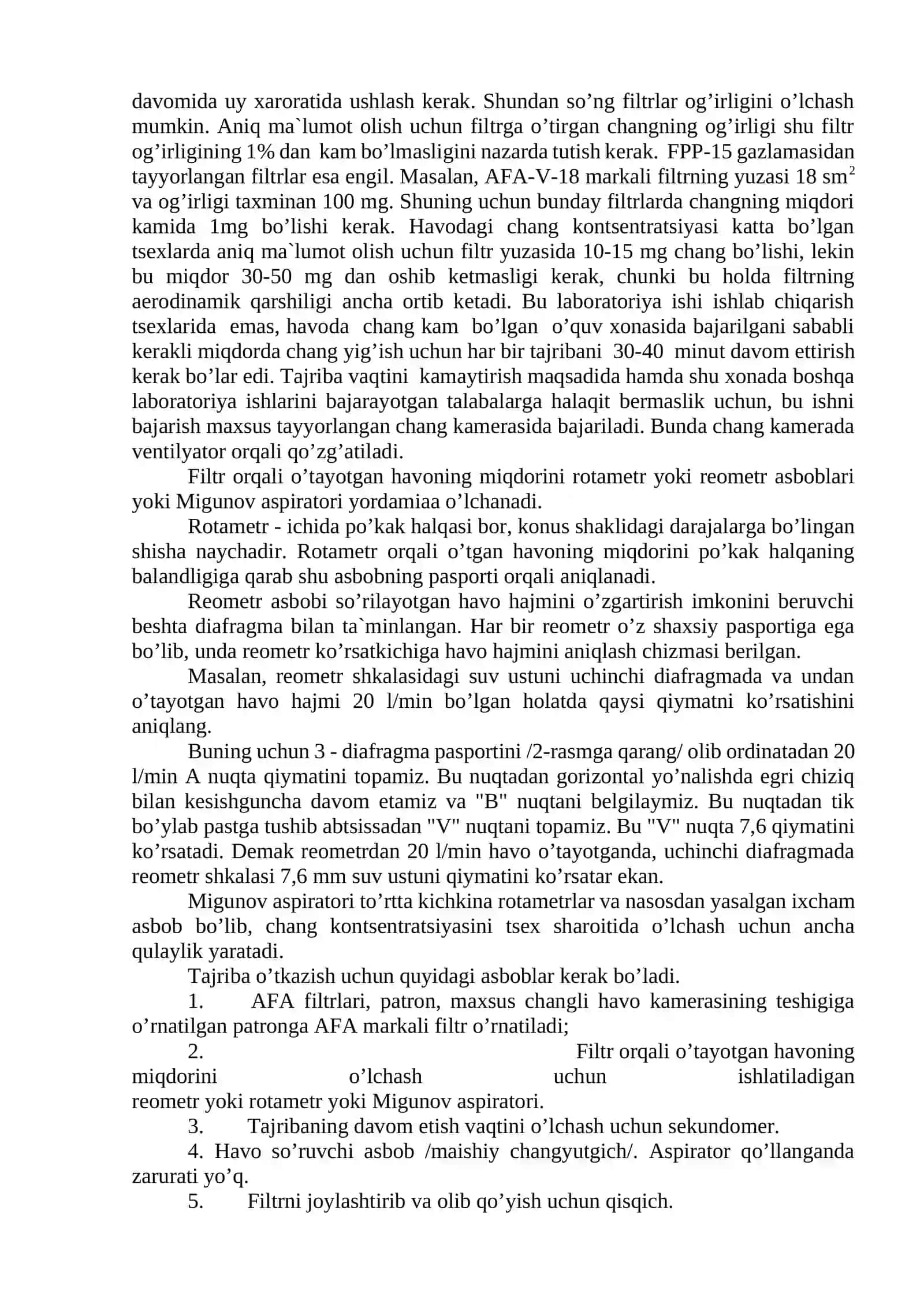IShLАB ChIQАRISh TSEXLARIDAGI ChАNG KONSENTRATSIYASINI ANIQLASH 2