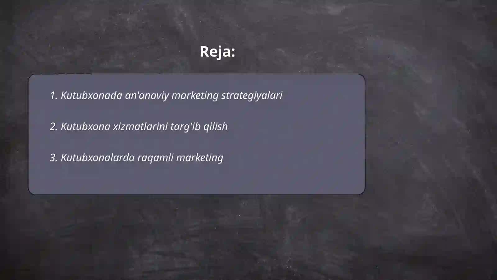 Kutubxona - axborot faoliyatida marketing turlarining qo'llanishi 2