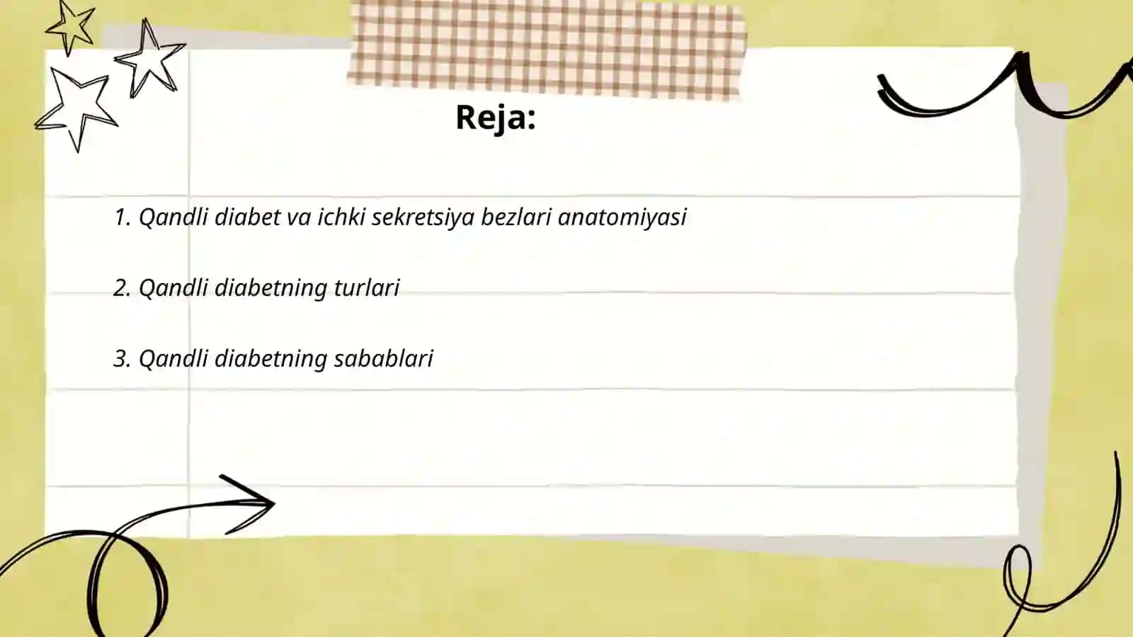 Qandli diabet va ichki sekretsiya bezlari kasalliklari 2