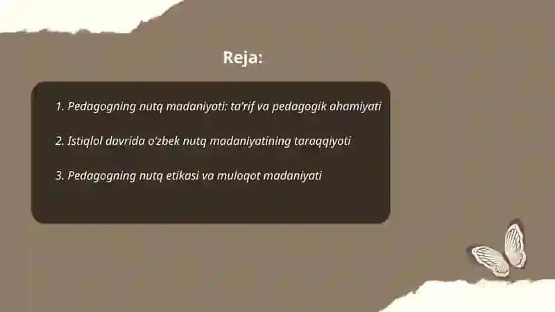 Pedagogning Nutq Madaniyati 2