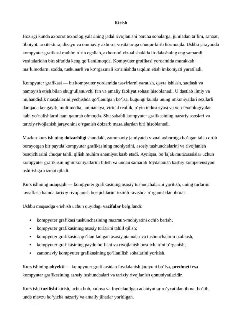 Kompyuter grafikasi 2