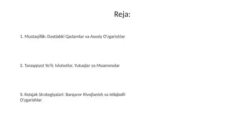 Oʻzbekistonning Oʻziga Xos Istiqbol va Taraqqiyot Yoʻli 2