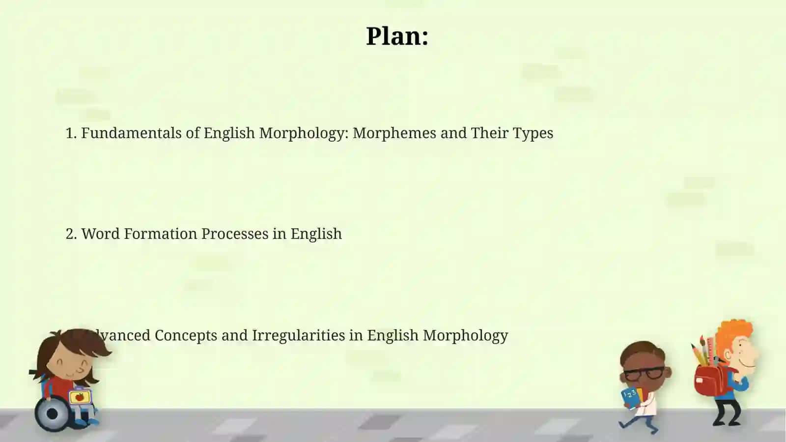 Morphological structure of English words 2