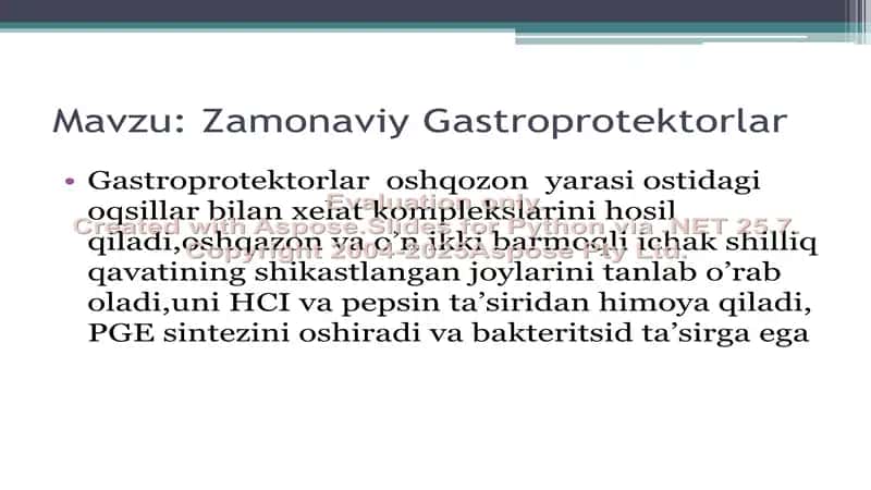Zamonaviy Gastroprotektorlar 2