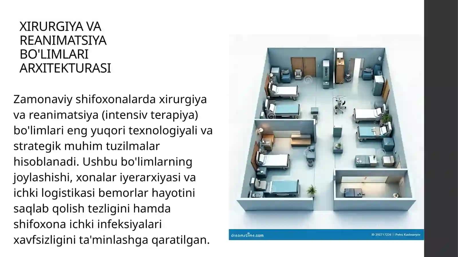 Xirurgiya va reanimatsiya bo’limlari tuzilishi,asosiy jihoz va anjomlari 2
