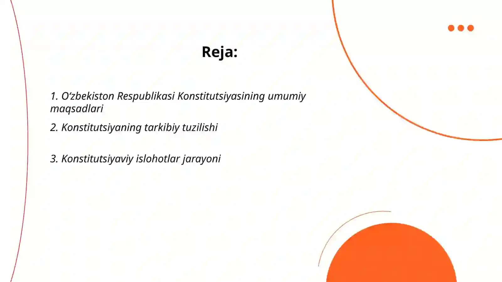O'zbekiston Respublikasi Konstitutsiyasi 2
