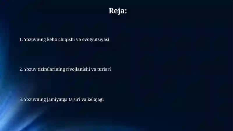 Yozuv va uning taraqqiyoti 2