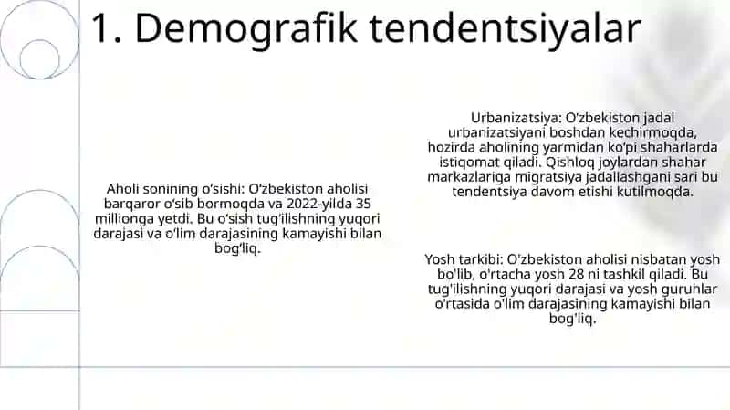 Mustaqillik Davrida Aholi Soni Dinamikasi 2