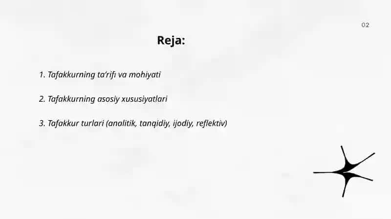 Tafakkur to'g'risida umumiy tushuncha 2