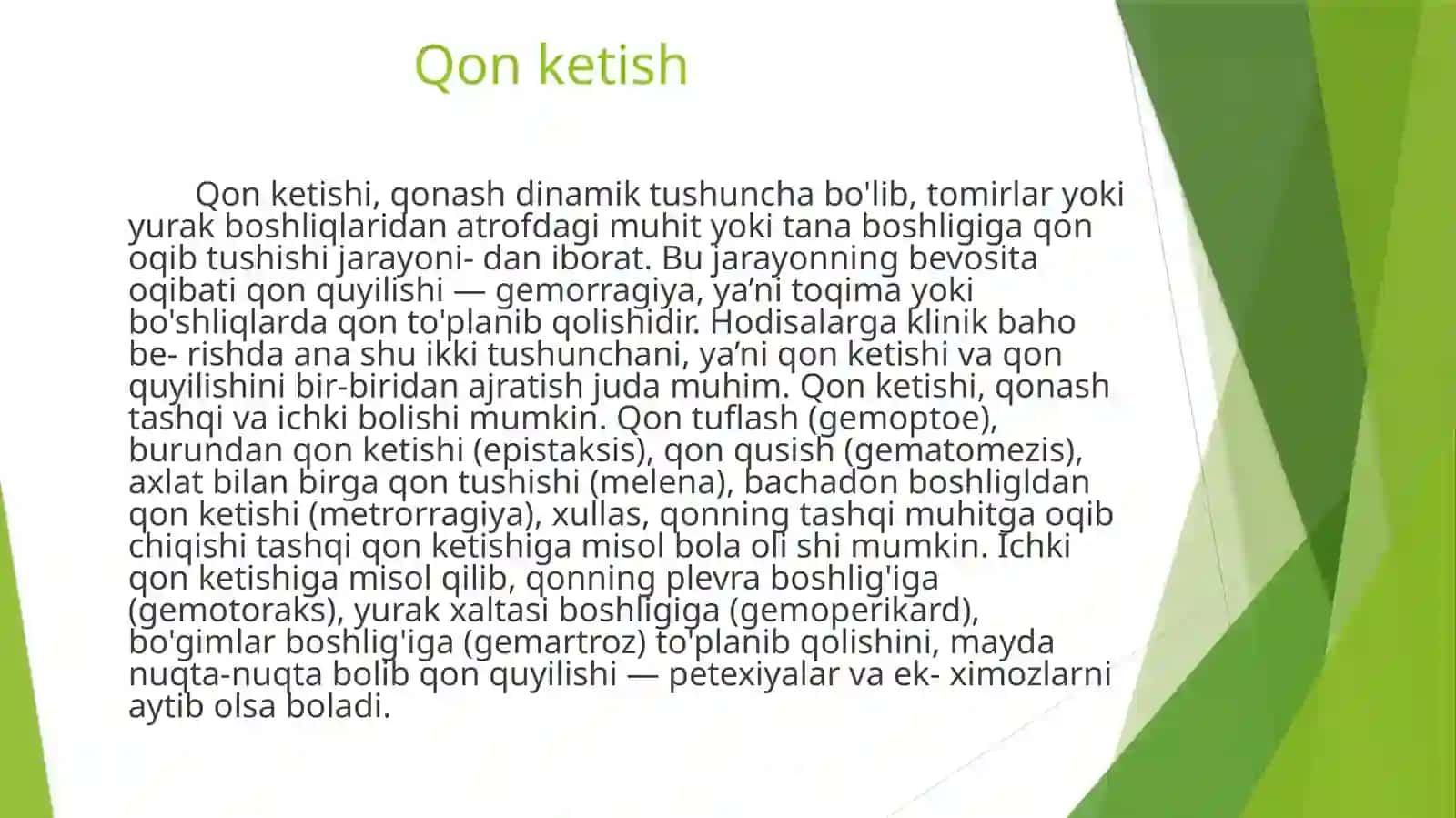 Qon ketish 2