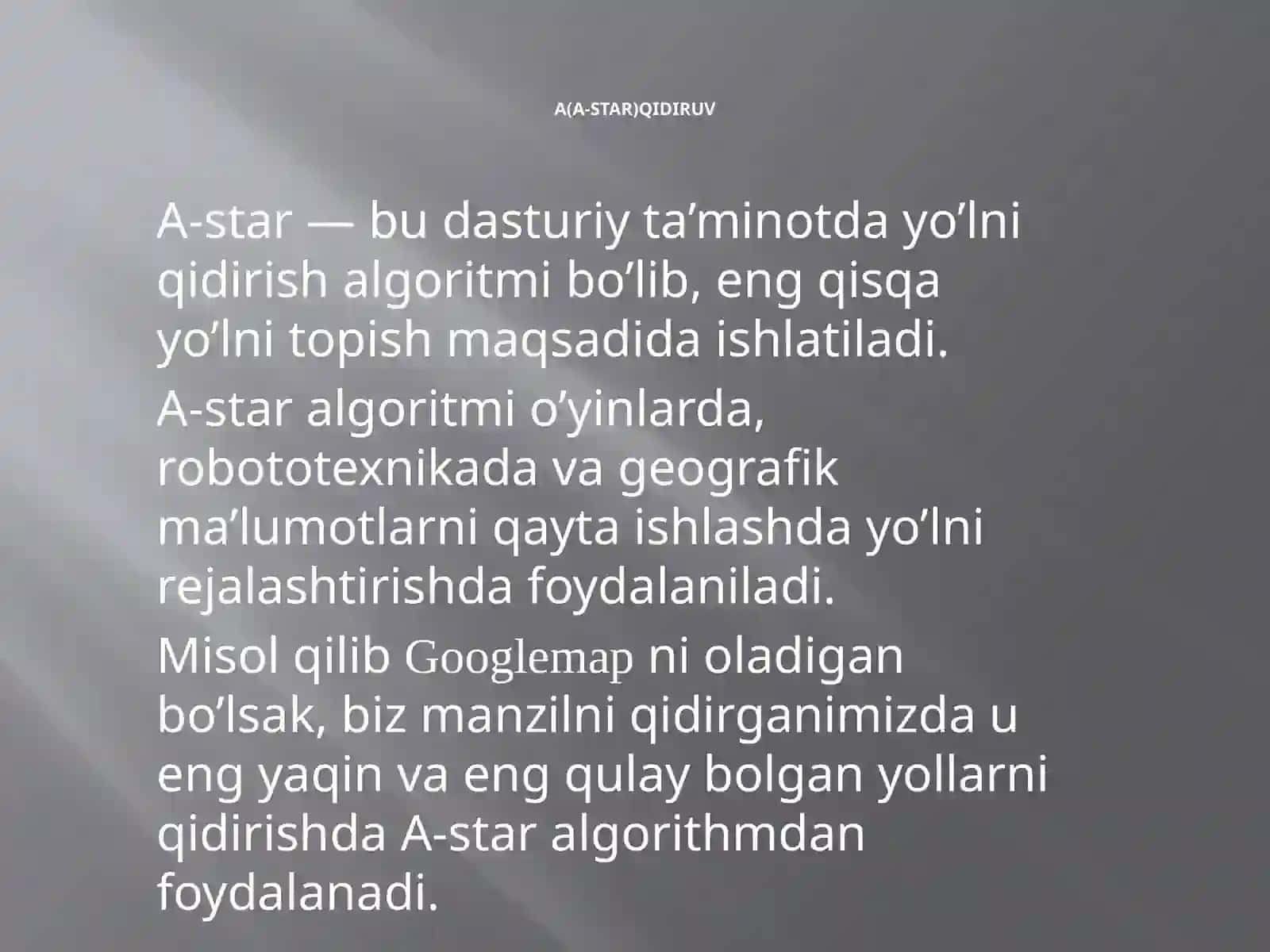 Botiraliyeva Ruxshonaning Ma’lumotlar tuzilmasi va algoritmlari 2