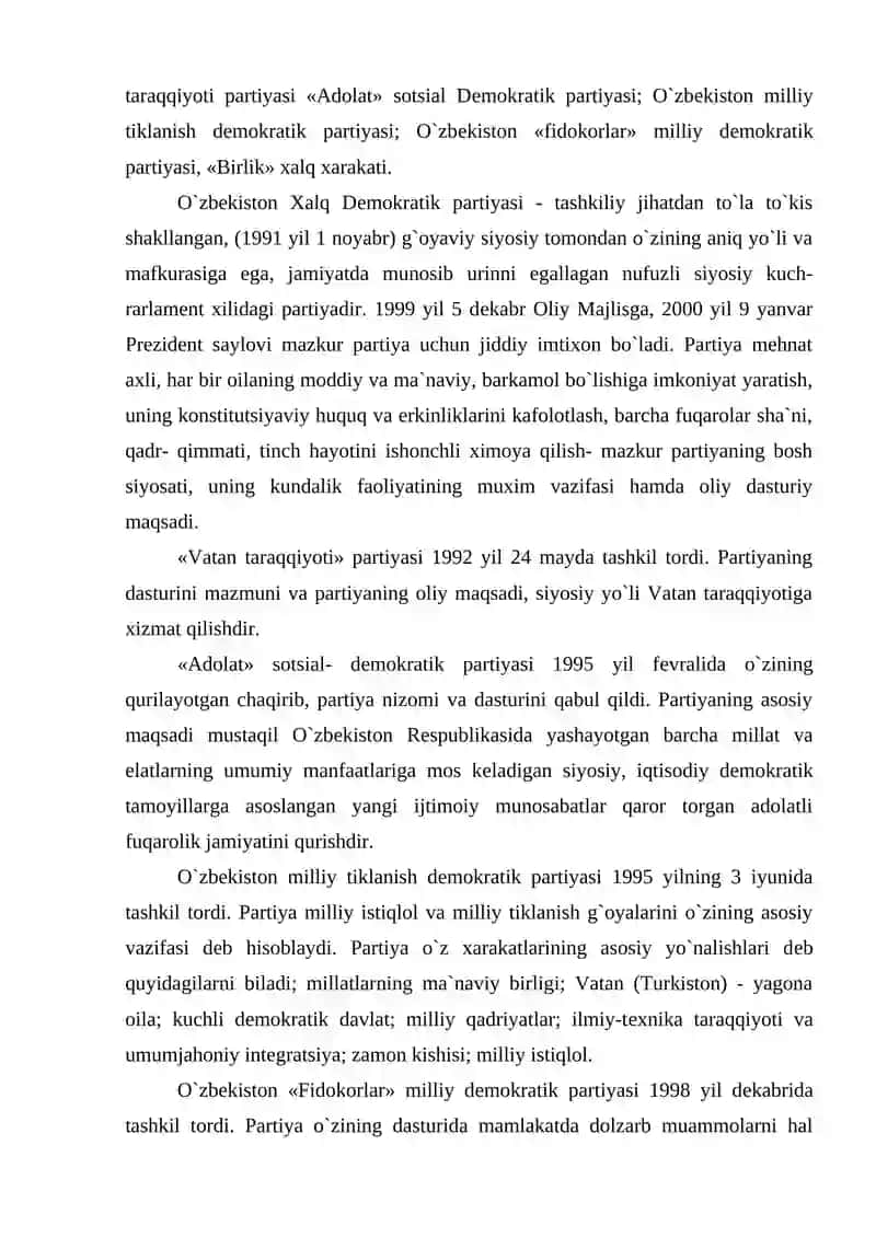 Dеmokratik jamiyat barpo etishda nodavlat va jamoat birlashmalarining o`rni 2