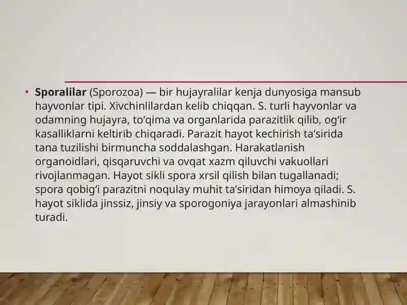 Sporalilar-odam parazitlari. Bezgak parazitlari toksoplazma. Ichak parazitlari. Ichburug’ amyobasi. Ichak blantidasi 2