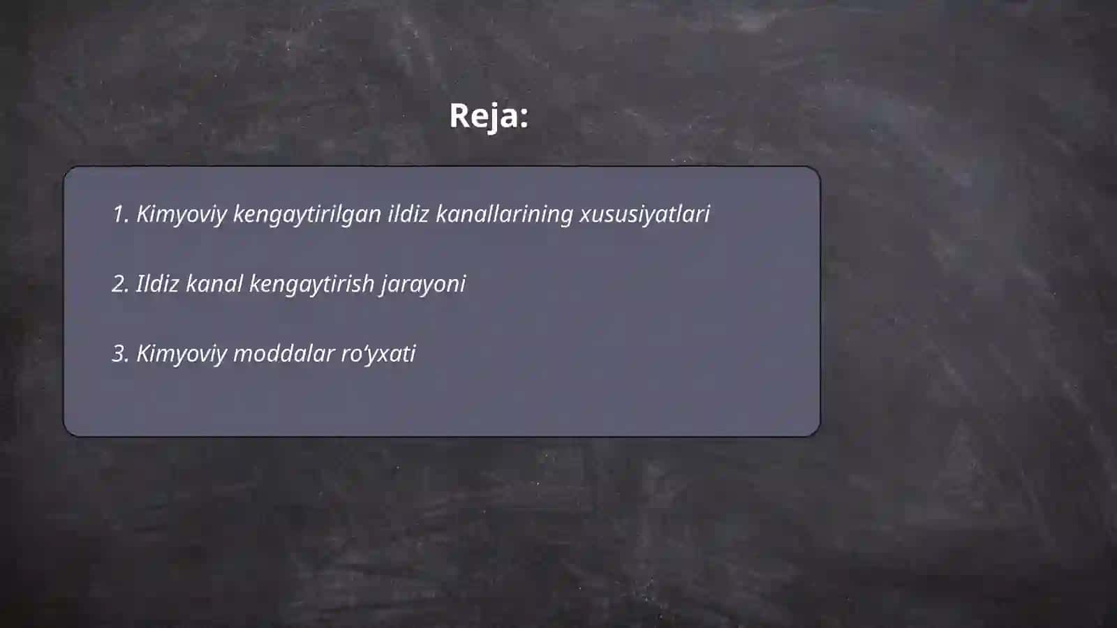 Ildiz kanallarini kimyoviy kengaytirishda ishlatiladigan vositalar. Qoʻllash usuli 2