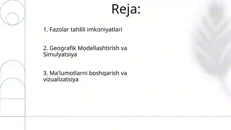 Geografik axborot tizm imkoniyatlari 2