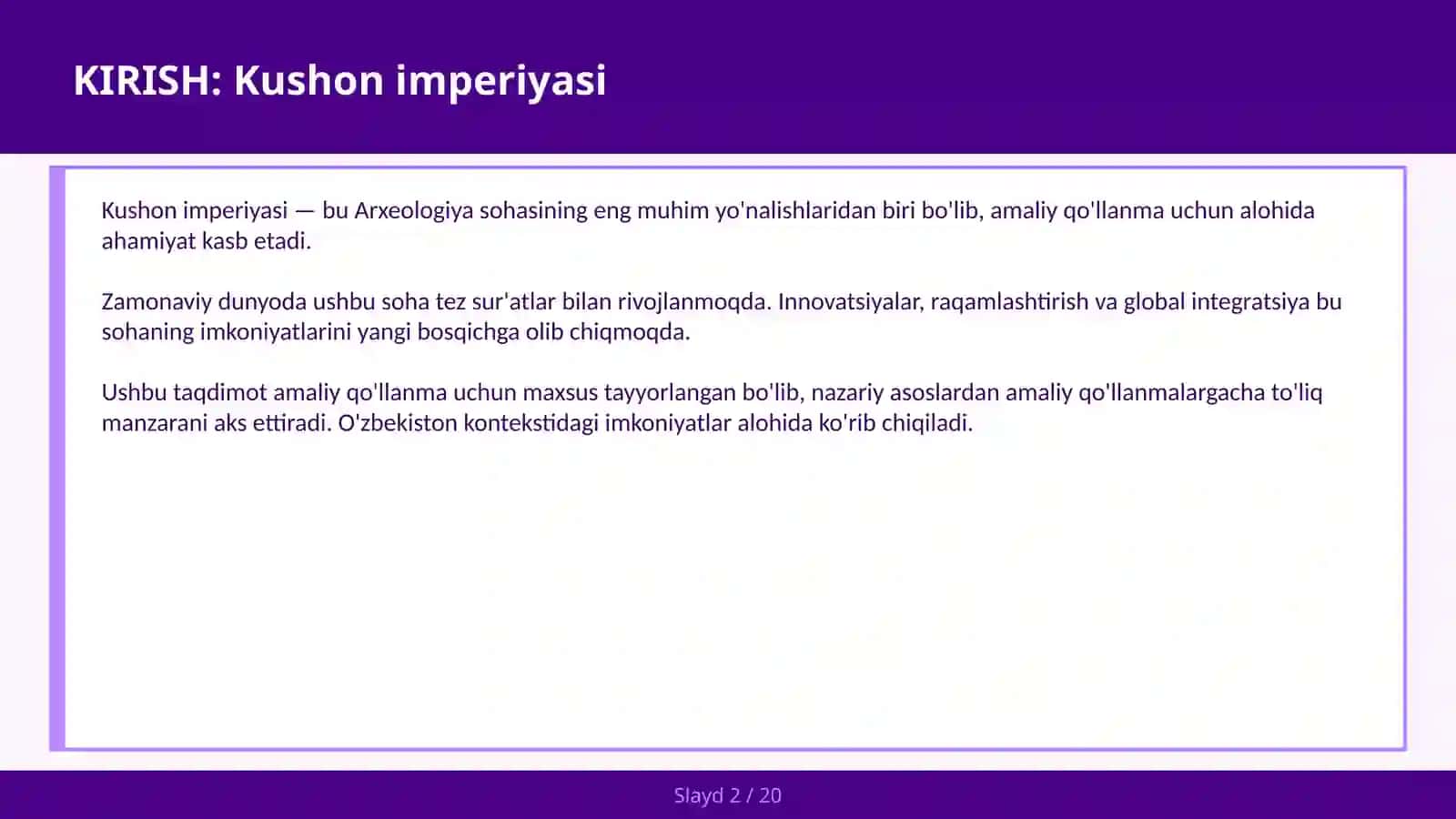 Kushon imperiyasi - Buddizm — amaliy qo'llanma 2