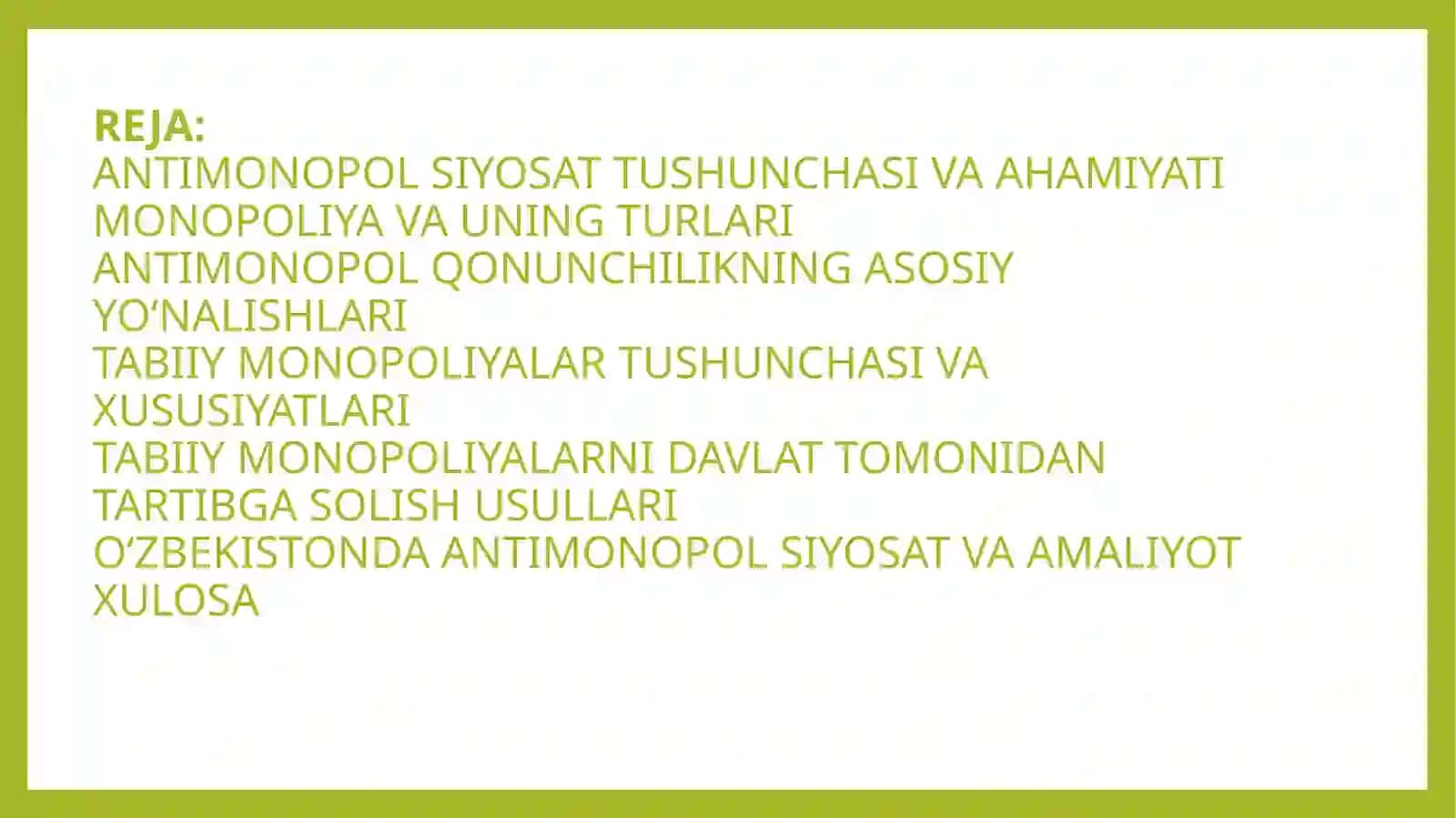 IQTISODIYOT NAZARIYASI FANIDAN TAYYORLAGAN TAQDIMOTI 2