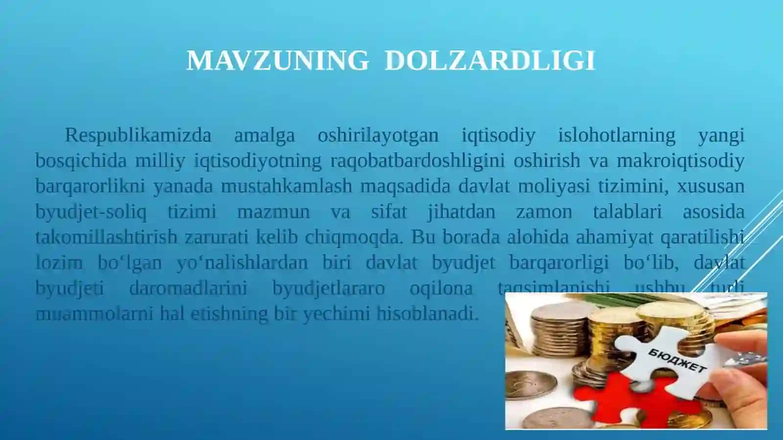 IQTISODIY TARAQQIYOTNING TURLI BOSQICHLARIDA BUDJET-SOLIQ TIZIMINING TRANSFORMATSIYALANISHI 2