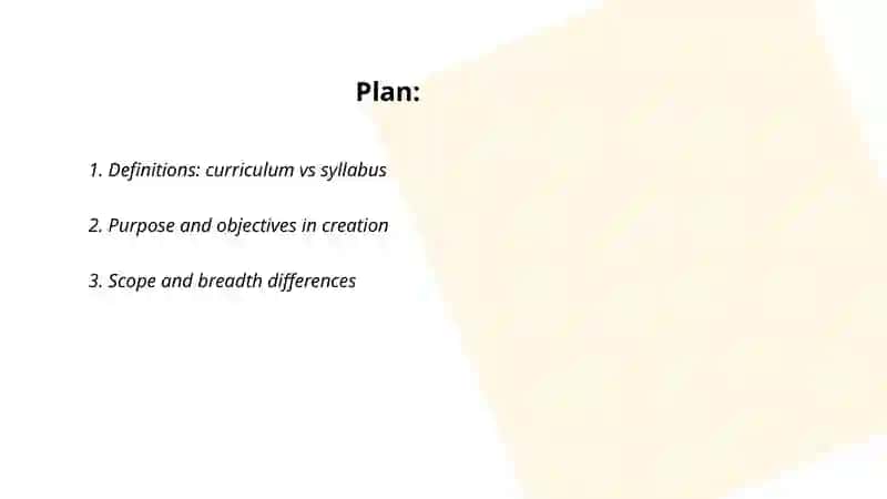 The difference between curriculum and syllabus creation 2