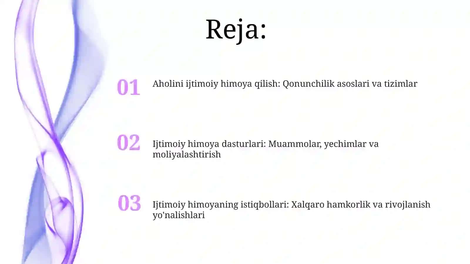 Aholini ijtimoiy himoya qilish: Qonunchilik asoslari va tizimlar 2