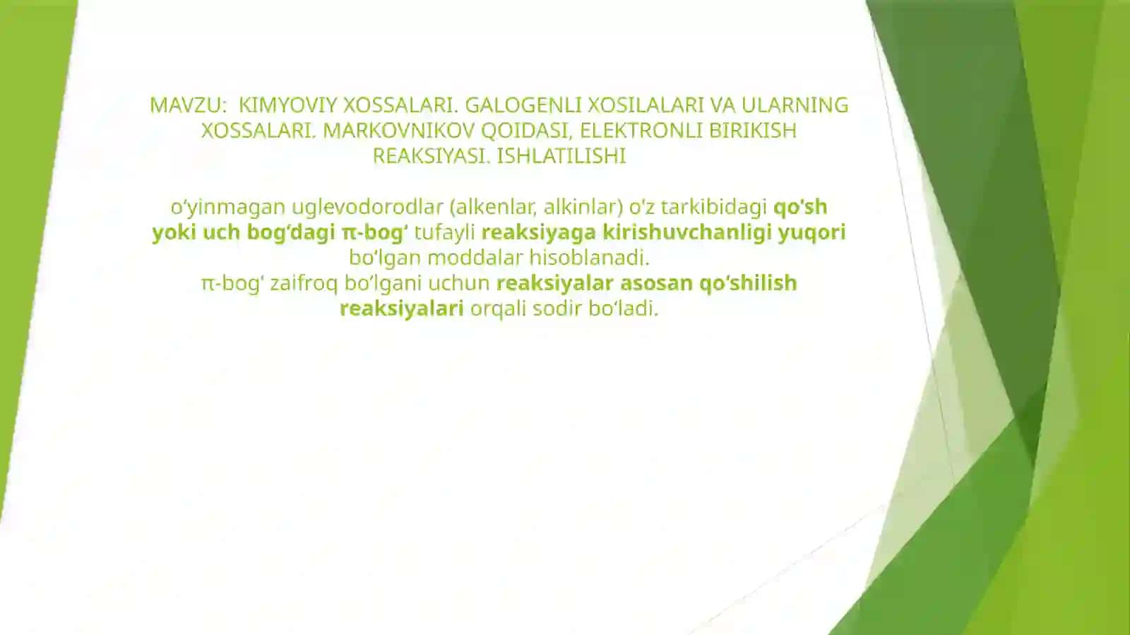 TA’LIM YO’NALISHI NEFT VA GAZ KIMYOSI HASANOV SAMARIDDINNING NEFT-GAZ ASOSIDA TO’INMAGAN UGLEVODORODLAR FANIDAN TAYYORLAGAN TAQDIMOTI 2