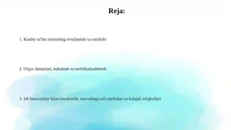 Kasbiy taʼlim tizimida rivojlangan davlatlar. Fransiya 2
