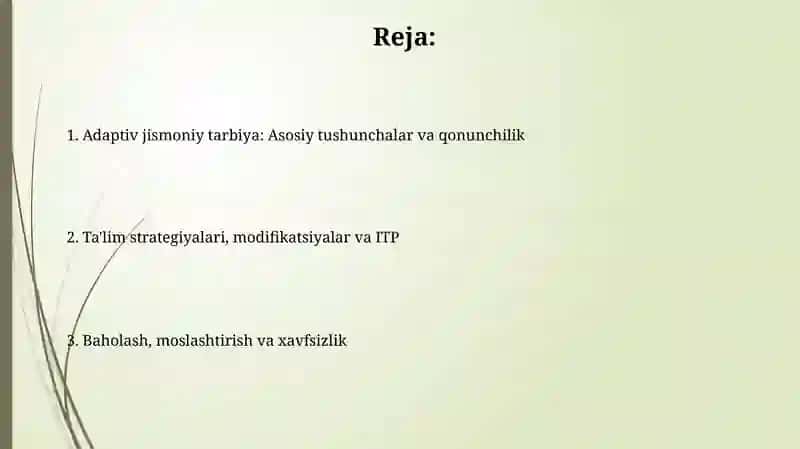 Adaptiv jismoniy tarbiya bo'yicha o'rgatish usullari 2