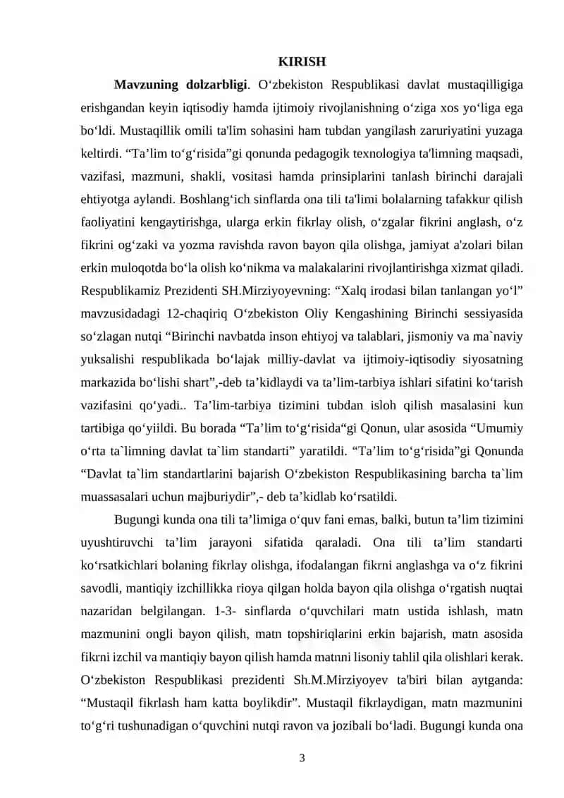 SAVOD O‘RGATISH DARSLARIDA MANTIQIY MASHQLARNI TASHKIL ETISH 2