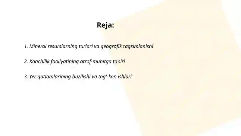 Mineral resurslardan foydalanish va ularning ekologik ta’siri 2
