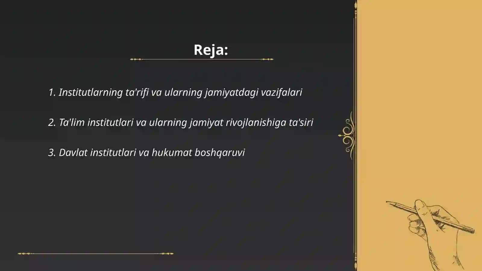 INSTITUTLAR VA ULARNING JAMIYAT RIVOJLANISHIDAGI ROLI 2