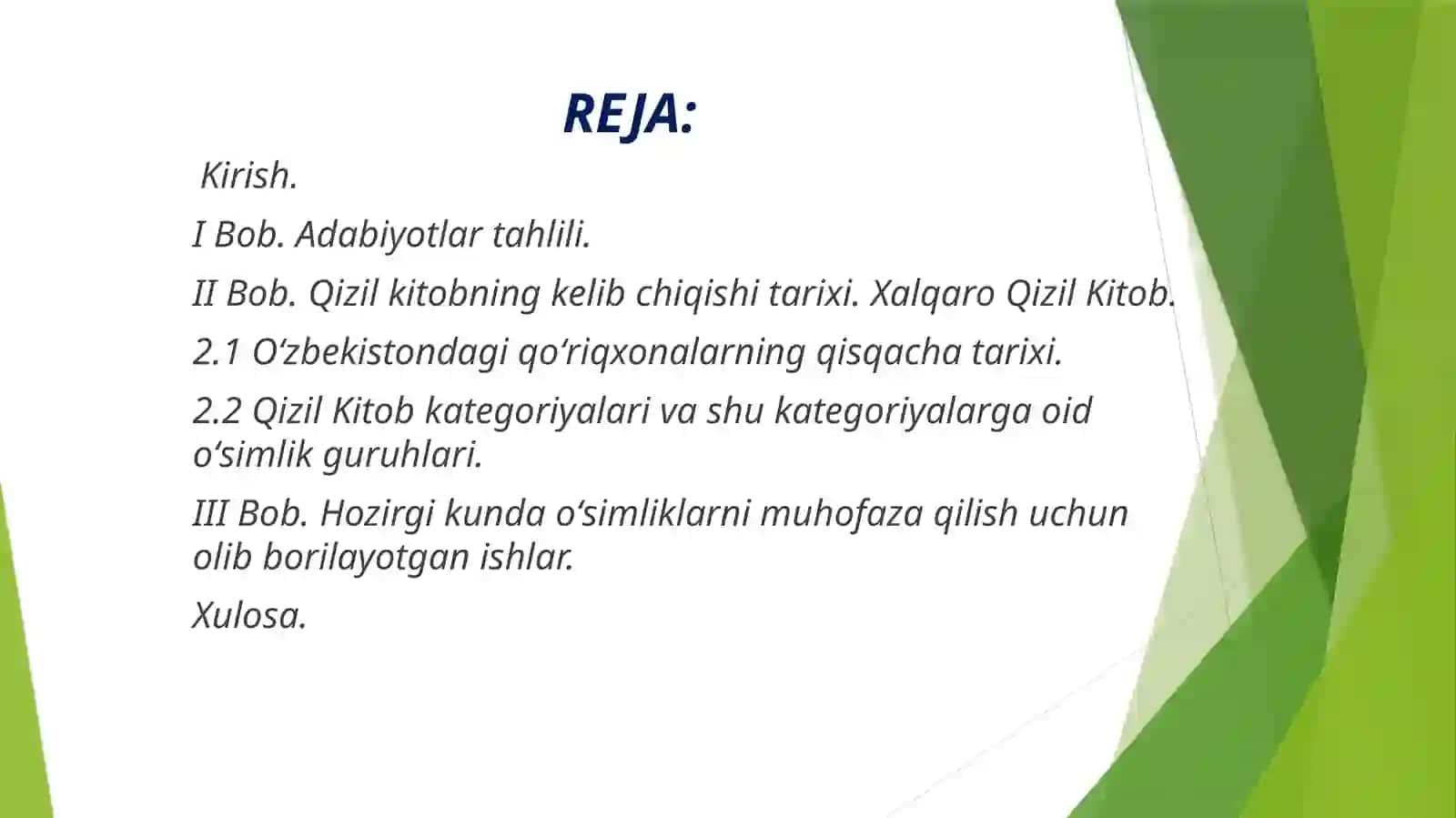 Oʻzbekiston Respublikasi Qizil kitobi 2