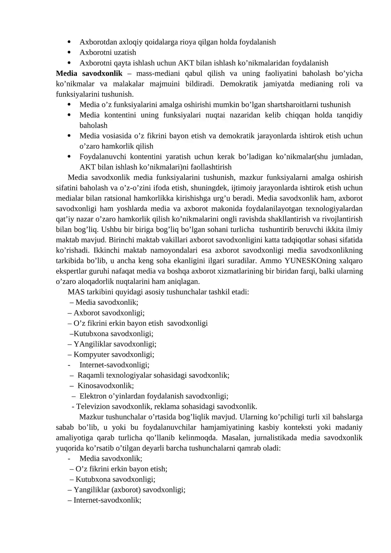 MEDIA SAVODXONLIK VA AXBOROT MADANIYATI EVOLYUTSIYASI HAMDA JAMIYATDAGI AHAMIYATI 2