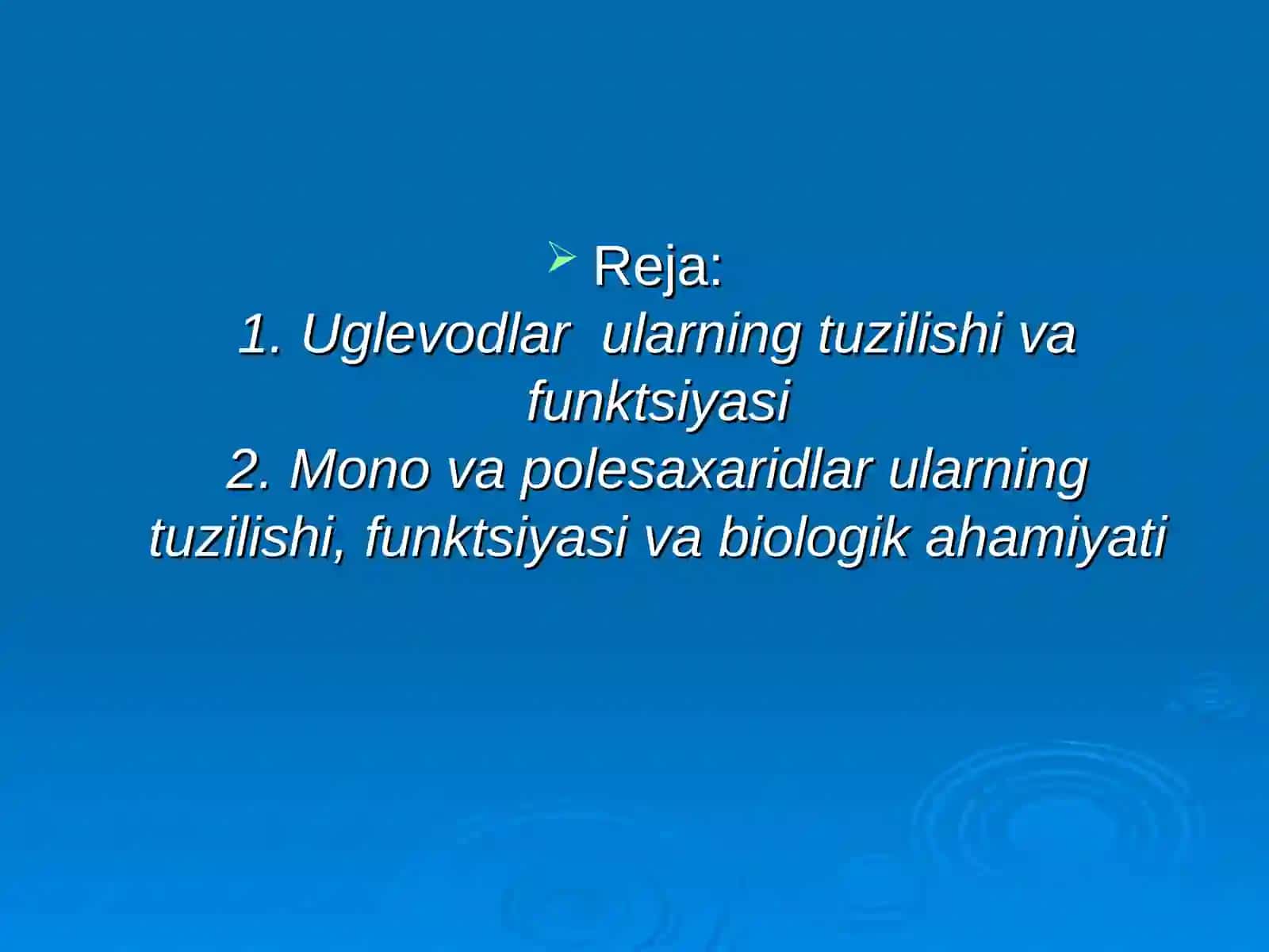 O`simliklarda uchraydigan mono, di, polisaxaridlar 2