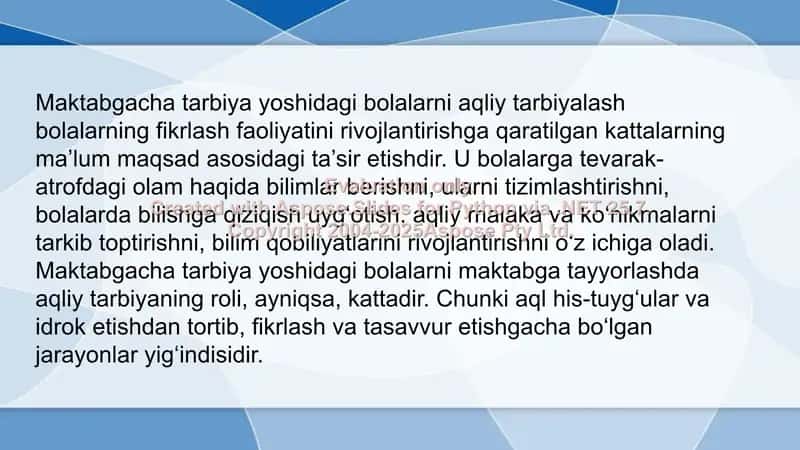Bolalarni maktabga tayyorlashda aqliy tayyorgarlik 2