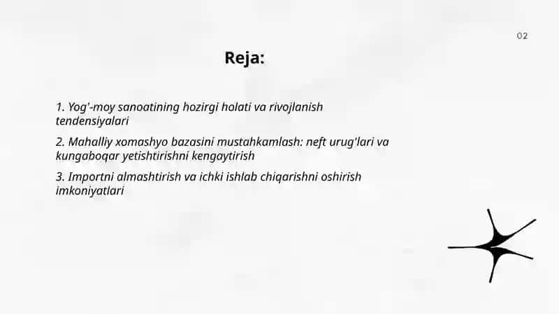 Yog' - moy sanoatining rivojlanish istiqbollari 2