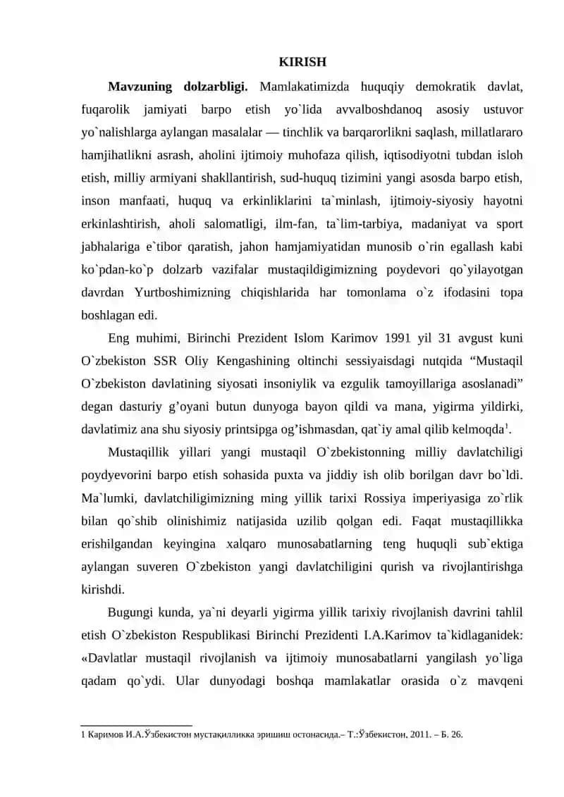 O'ZBEKISTON RESPUBLIKASINING TASHQI SAVDO SIYOSATI 2