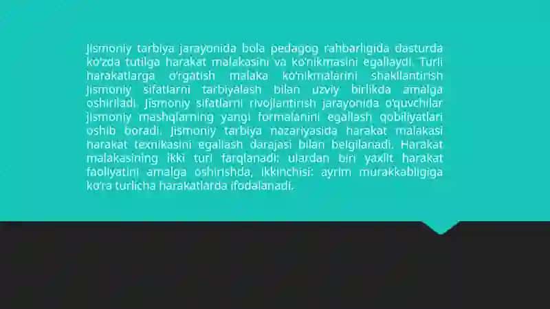 Jismoniysifatlarni rivojlantiruvchi milliy harakatlar 2