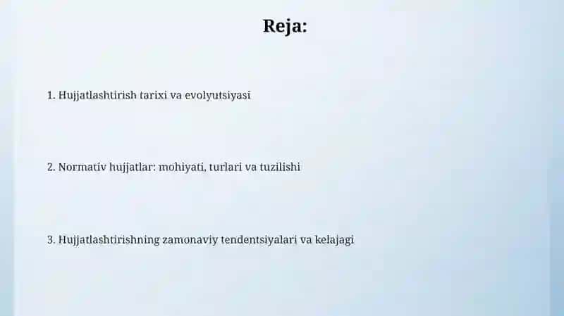 Hujjatchilik tarixi. Normativ (me’yoriy) hujjat tushunchasi 2