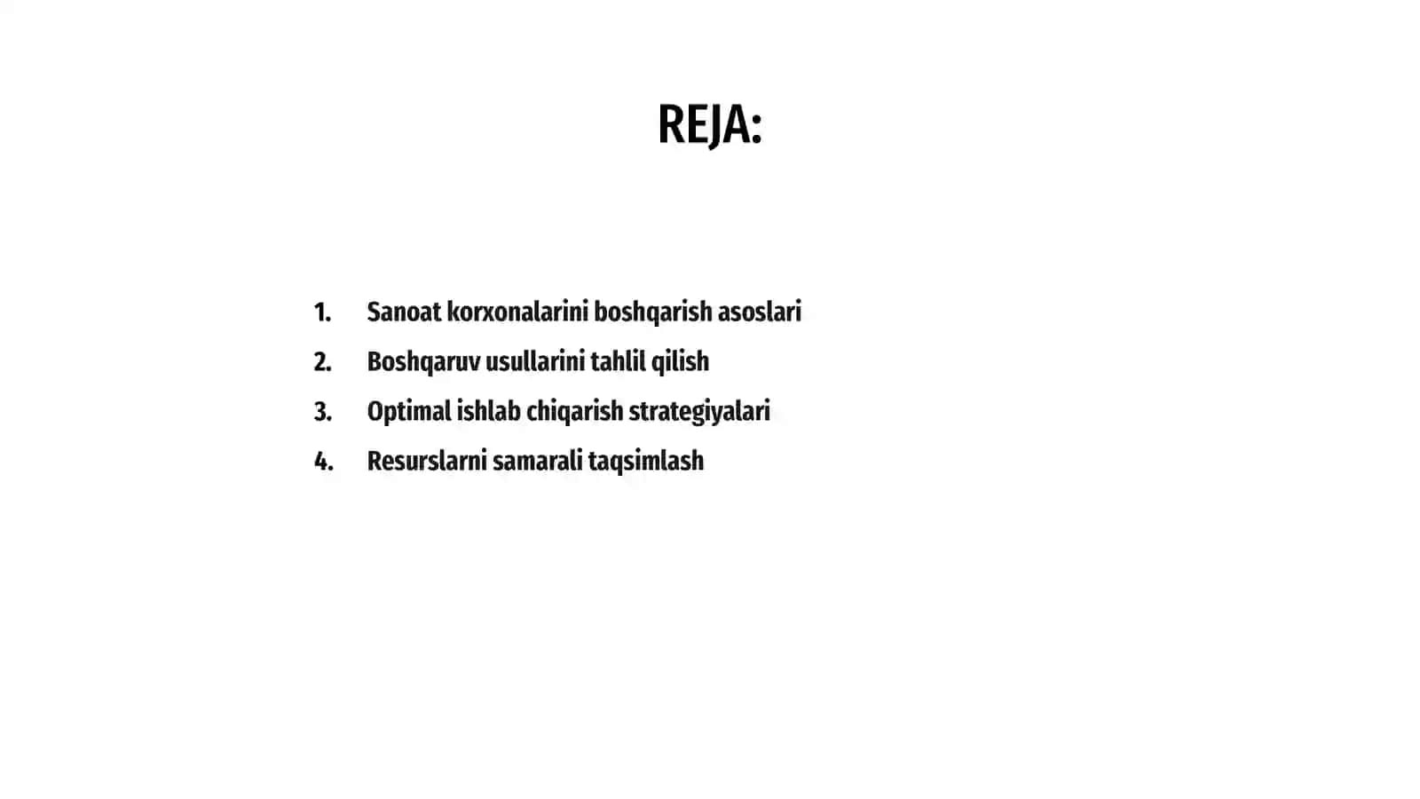 Sanoat korxonalarini boshqarish usullarini takomillashtirish 2