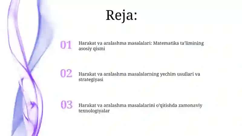 Matematika fanini o'qitishda harakatga va aralashmaga doir masalalarning o'rni 2