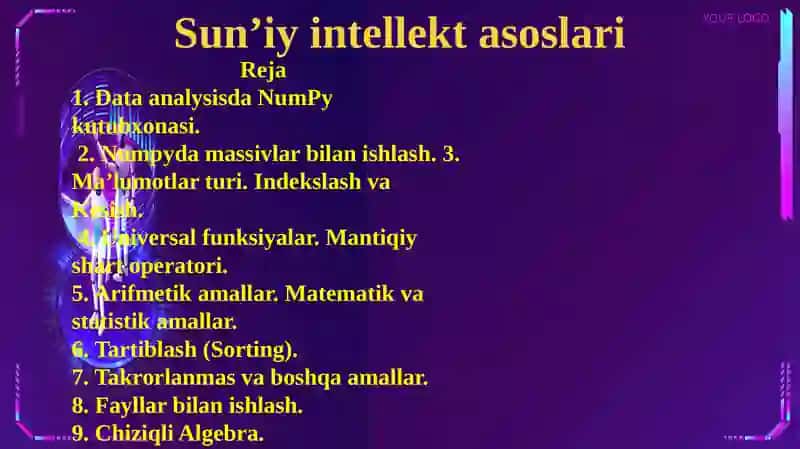 Sun’iy intellekt asoslari 2