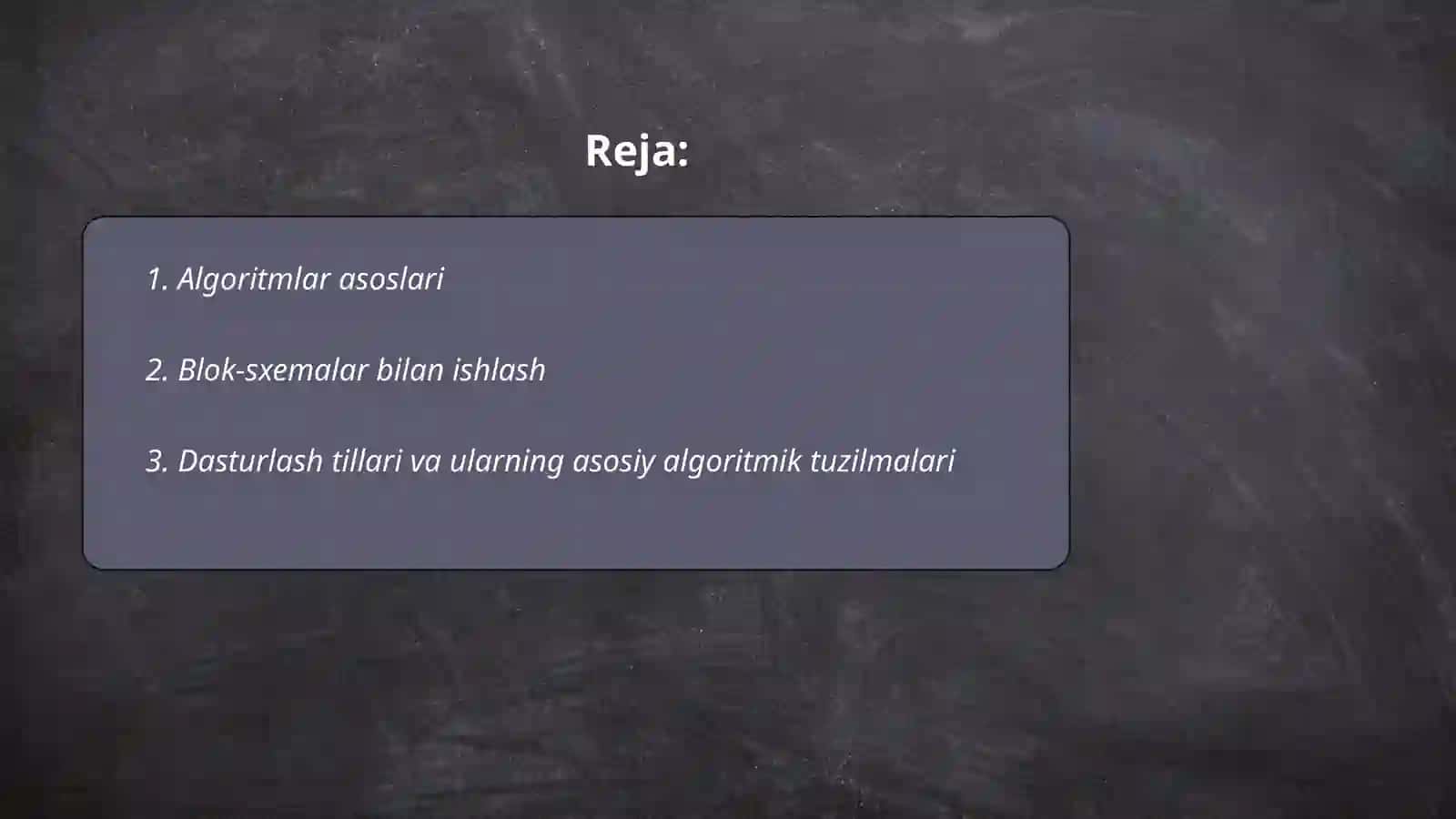 Algoritmik Savodxonlik 2