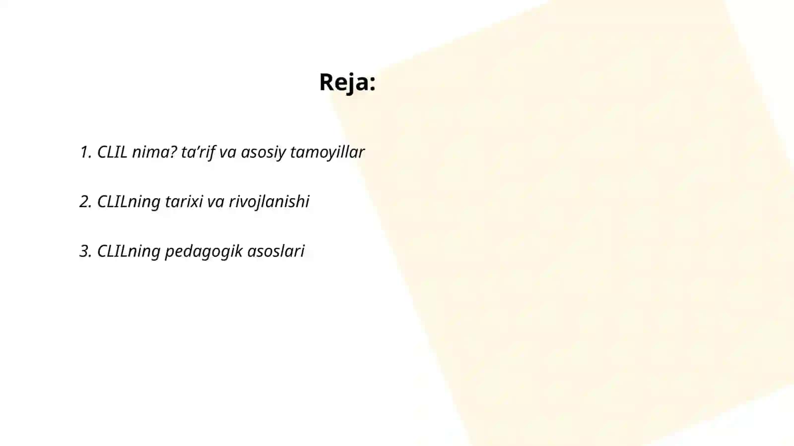 CLILning asosiy tamoyillar 2