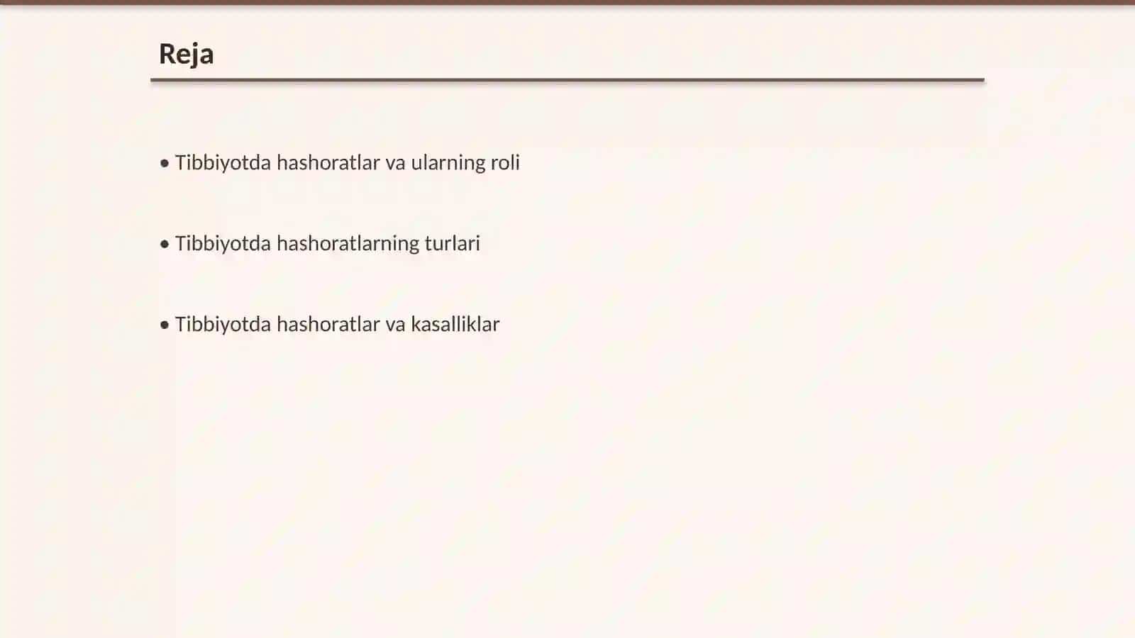 Tibbiyotda ahamiyatga ega boʻlgan hashoratlar xilma xilligi 2