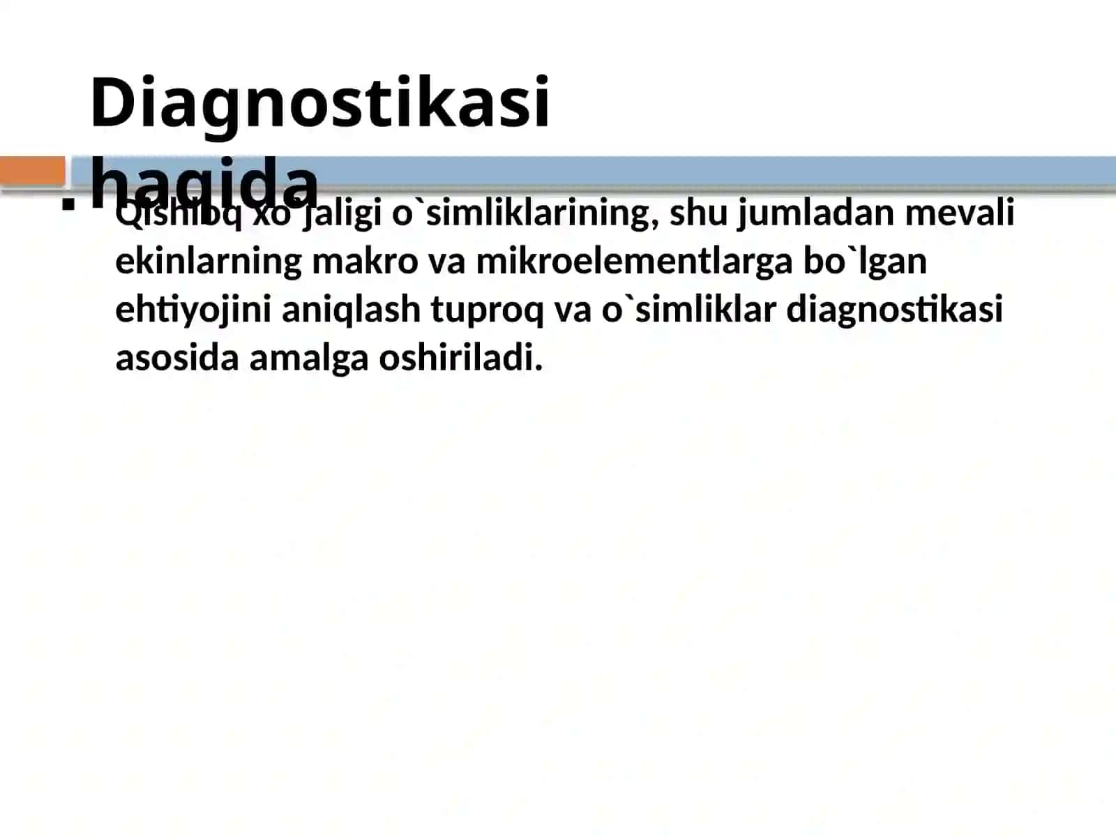 O'simliklarni mineral oziq elementlar bilan ta'minlanganlik diagnostikasi 2